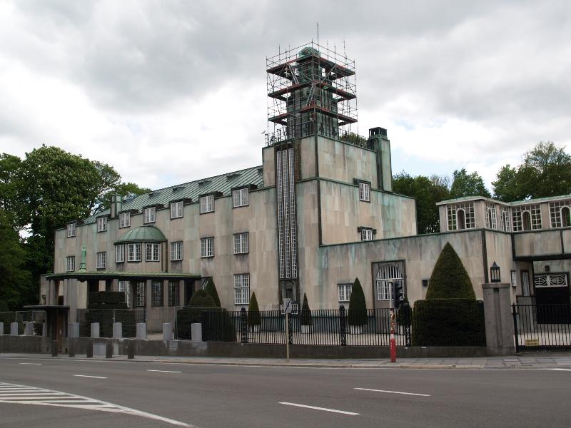 Brussels, Belgium: Palais Stoclet: view (1905-1911, architect Josef Hoffmann)