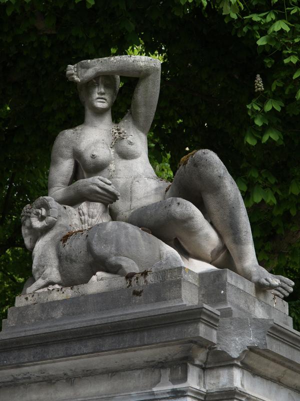Brussels, Belgium: JubelPark (Parc du Cinquantenaire): L'Etee (1958, sculptor Jean Canneel)