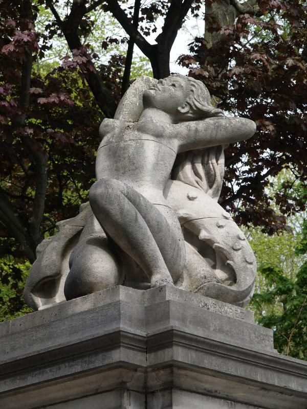 Brussels, Belgium: JubelPark (Parc du Cinquantenaire): Le Printemps (1958, sculptor Henri Puvrez)