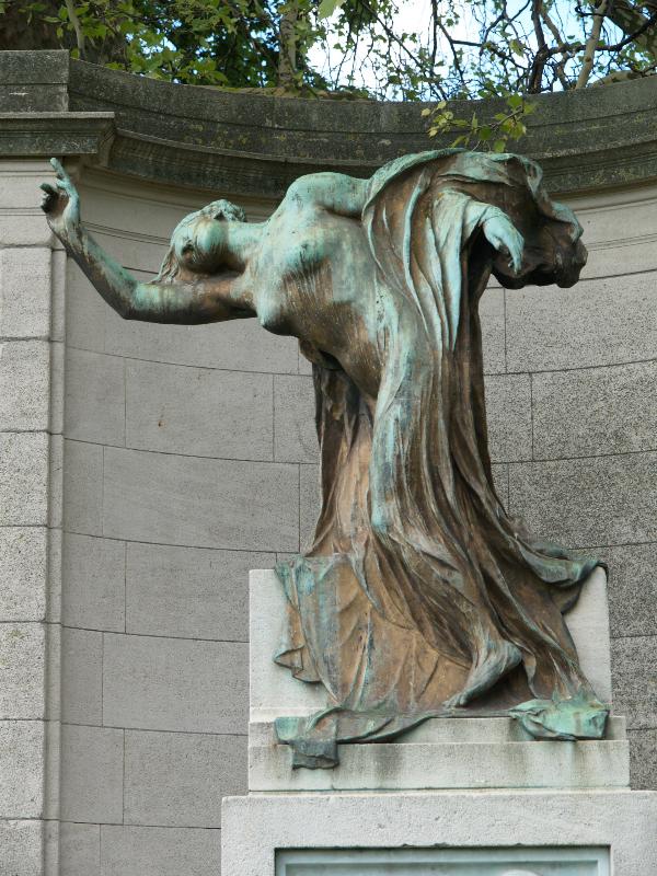 Brussels, Belgium: Square Ambiorix: monument to Max Waller (1919, sculptor Victor Rousseau)