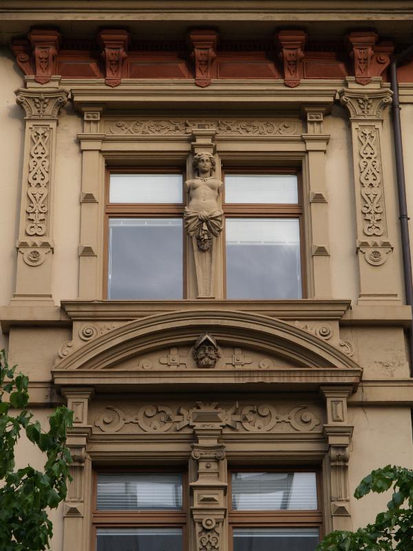 Heidelberg, Germany: 12 Rohrbacher Strasse: window decoration