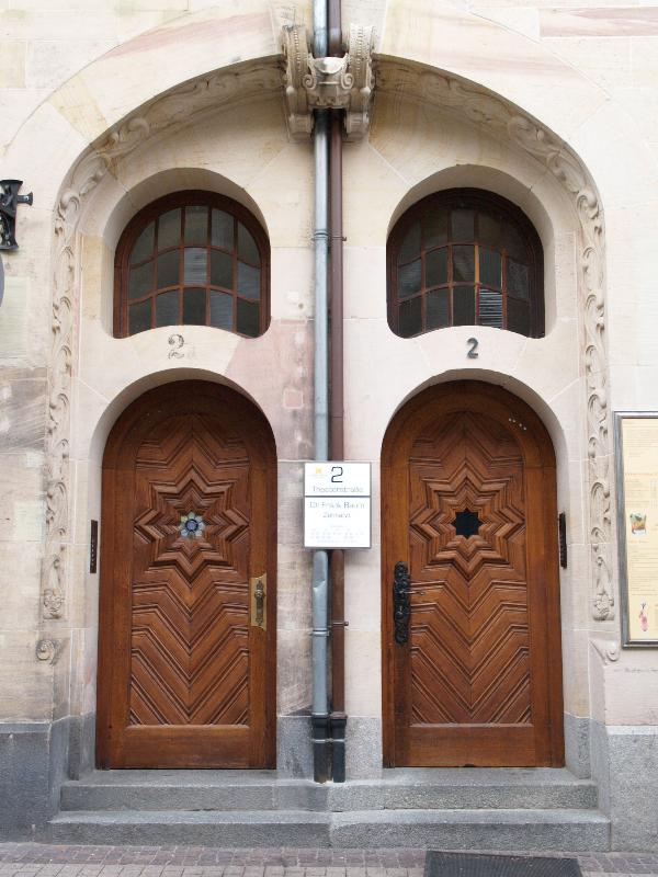 Heidelberg, Germany: 2 Theaterstrasse: door