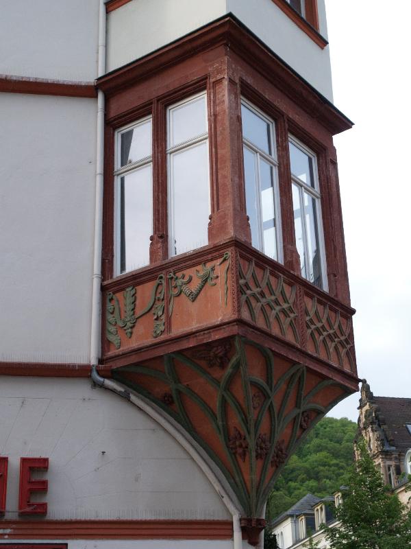 Heidelberg, Germany: Wormser Hof (English House): window (c 1400)