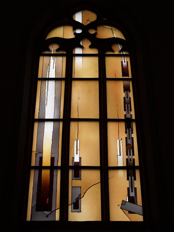 Heidelberg, Germany: Peterskirche: Resurrection (Auferstehung) (2006, artist Johannes Schreiter)