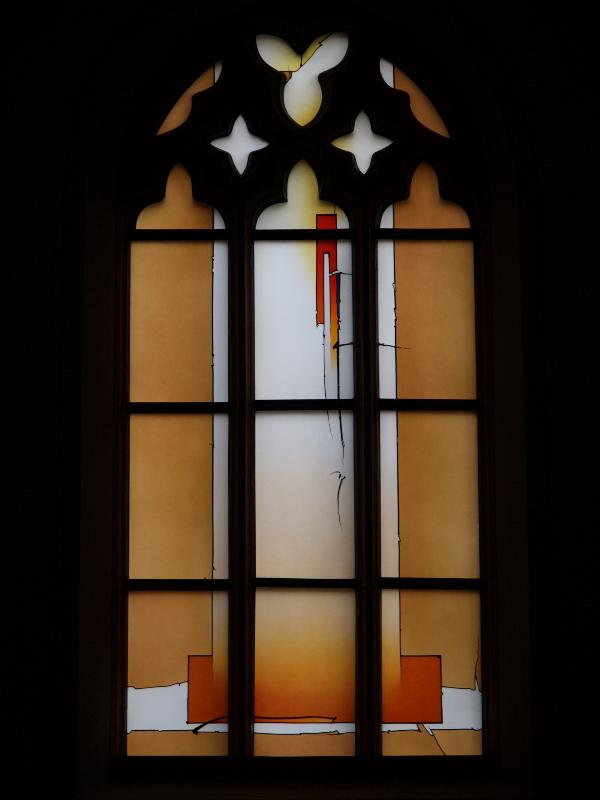 Heidelberg, Germany: Peterskirche: Peace (Frieden) (2006, artist Johannes Schreiter)