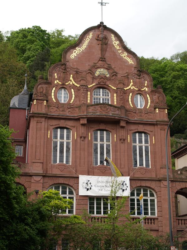 Heidelberg, Germany: Corps Suevia, Klingenteichstrasse: view (1911, architects Rudolf Tilessen, Peter Count)