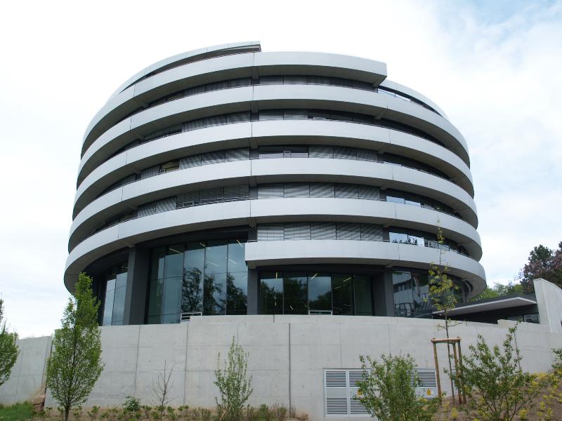 Heidelberg, Germany: EMBL, The Advanced Training Centre: view (2010, architect Bernhardt + Partner)