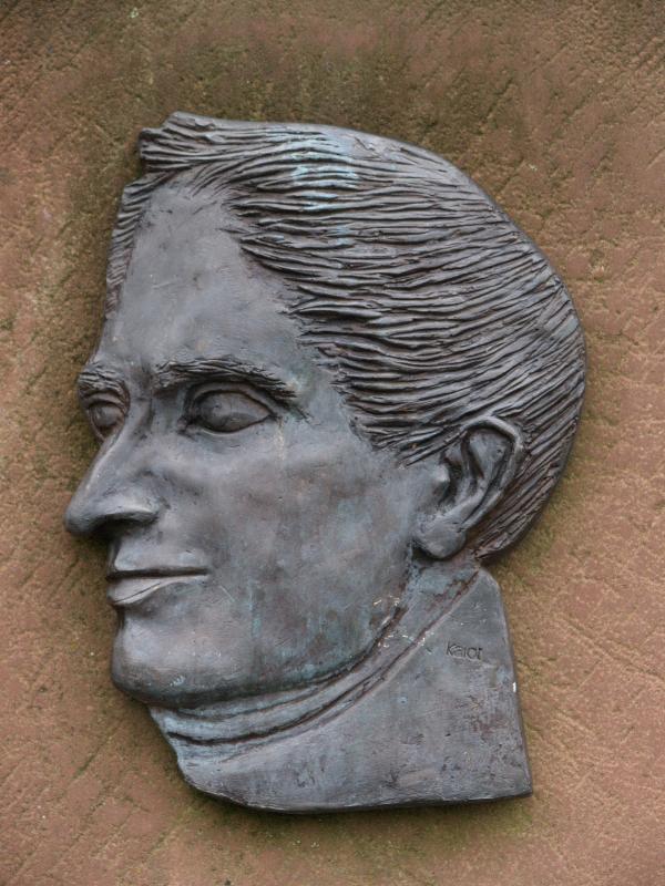 Heidelberg, Germany: Philosophenweg: Joseph von Eichendorff memorial