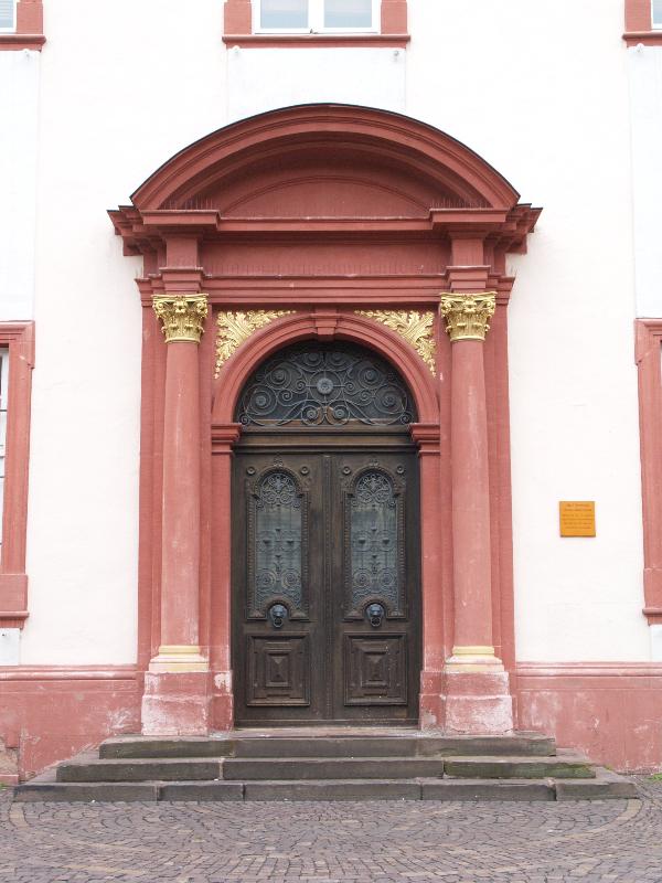 Heidelberg, Germany: Alte Universitaet (Domus Wilhelmiana): door (1712-1735, architect Johann Adam Breunig)