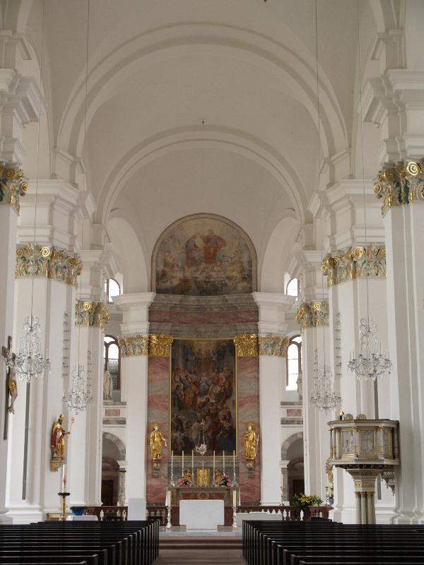 Heidelberg, Germany: Jesuitenkirche: nave (1711-1723, architect Johann Adam Breunig)