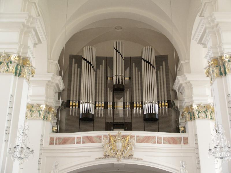 Heidelberg, Germany: Jesuitenkirche: organ (2009, Kuhn)