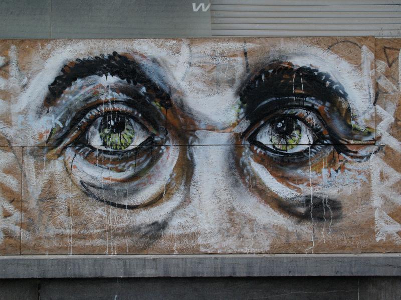 Brussels, Belgium: 48 Avenue de Stalingrad: eyes