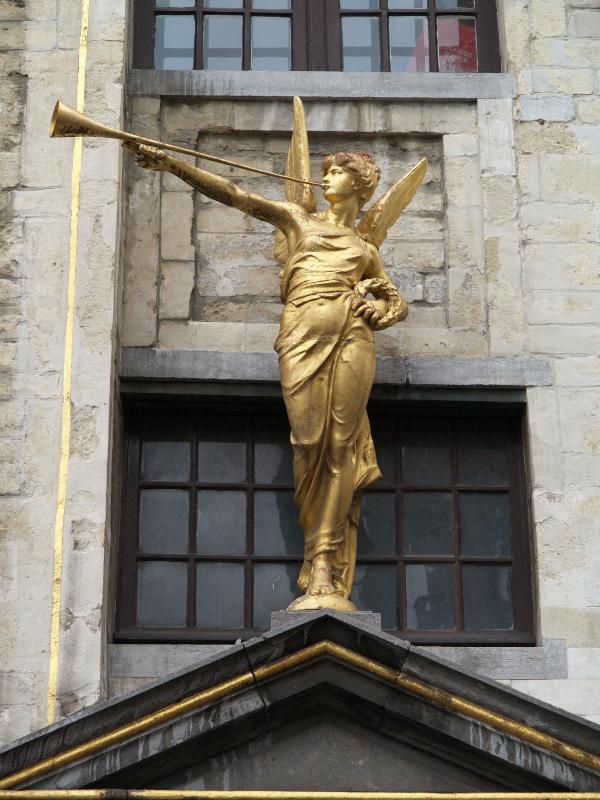 Brussels, Belgium: Grand Place (Grote Markt), The House of the Dukes of Brabant: The Beurs, angel