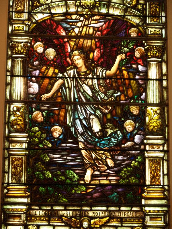 Richmond, Virginia (VA): St Paul's Episcopal Church: The Angel of Peace (installed 1912, Gorham Manufacturing Company)