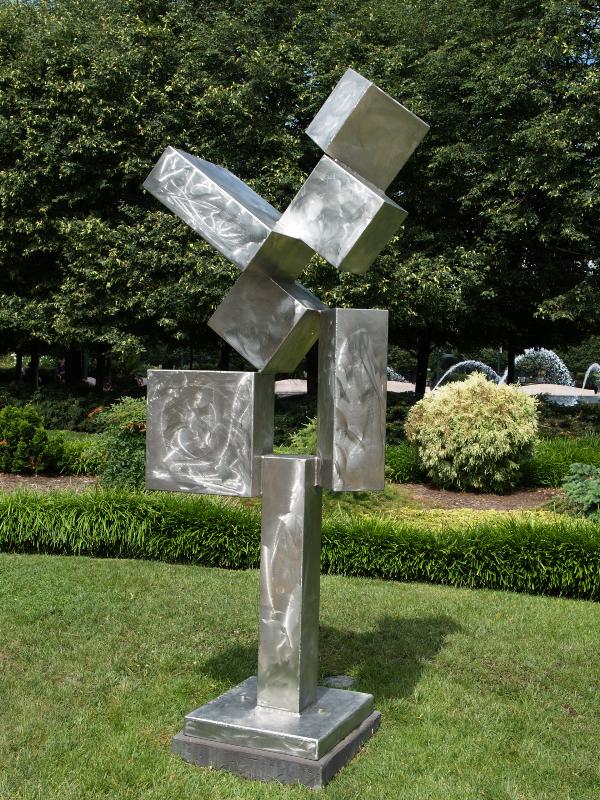 Washington, DC: National Gallery of Art Sculpture Garden (Constitution Avenue NW): Cubi XI (1963, sculptor David Smith)