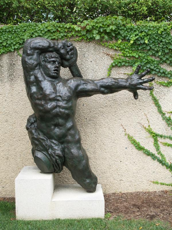 Washington, DC: Hirshhorn Museum and Sculpture Garden: The Great Warrior of Montauban (1898-1900, cast 1956, sculptor Emile-Antoine Bourdelle)