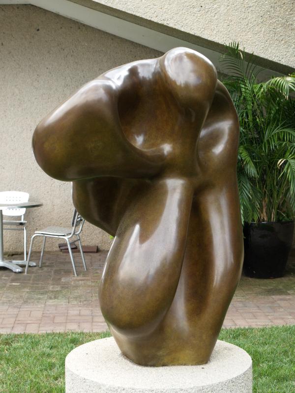 Washington, DC: Hirshhorn Museum and Sculpture Garden: Evocation of a Form: Human, Lunar, Spectral (1950, enlarged and cast 1957, sculptor Jean Arp)