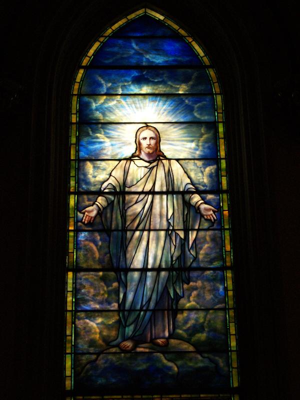 Baltimore, Maryland (MD): Brown Memorial Park Avenue Presbyterian Church: If I Be Lifted Up (1906, Tiffany Studios)