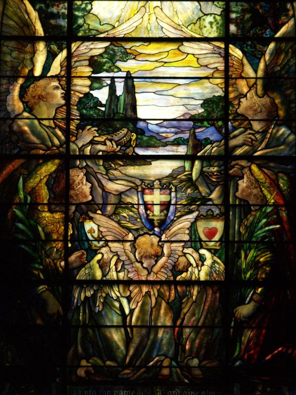 Baltimore, Maryland (MD): Brown Memorial Park Avenue Presbyterian Church: The New Creation (c 1905, Tiffany Studios)