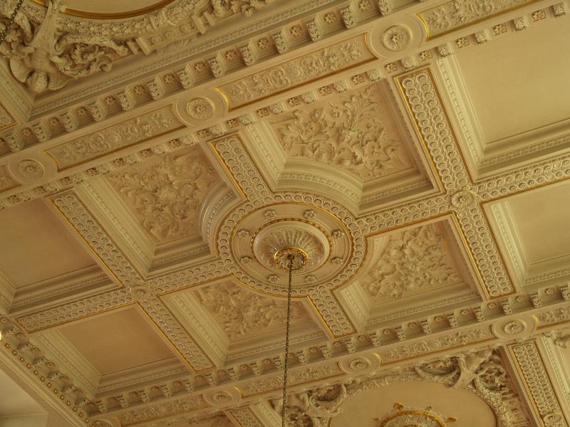 Cambridge, England: Clare College: dining hall ceiling