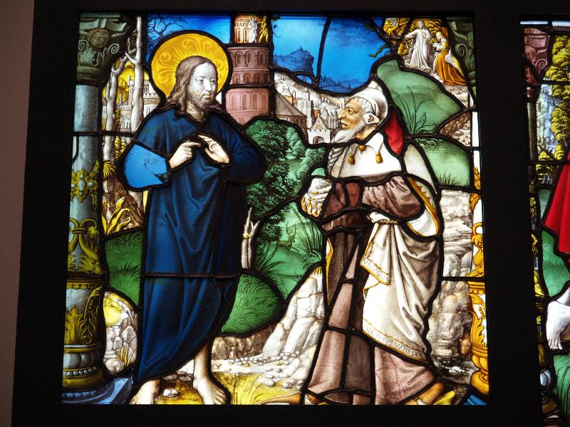 London, England: Victoria and Albert Museum: The Temptations of Christ (c 1520-1521, maker possibly Master of St Severin, from Cistercian abbey of Mariawald)