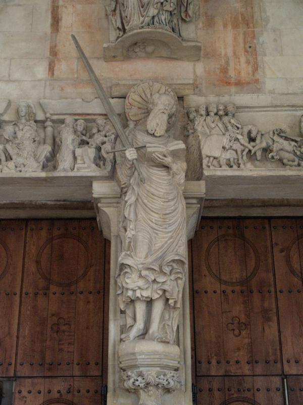 Munster, Germany: St Paul's Cathedral (St Paulus Dom): St Paul, Paradise Porch (about 1540, Brabender workshop)