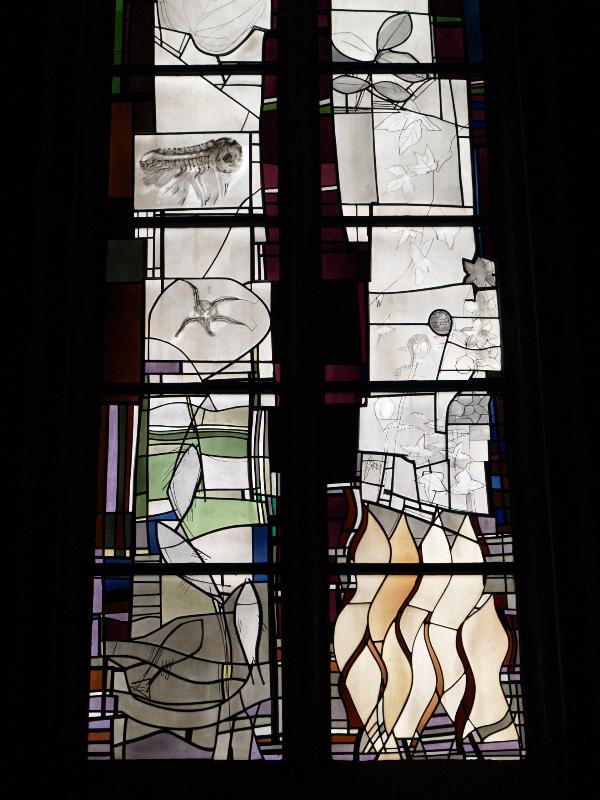 Munster, Germany: St Paul's Cathedral (St Paulus Dom): Creation (?) (1985-1990, Georg Meistermann)