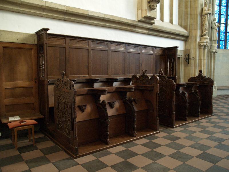 Munster, Germany: St Ludgeri: choir seating (first half of 16th century)