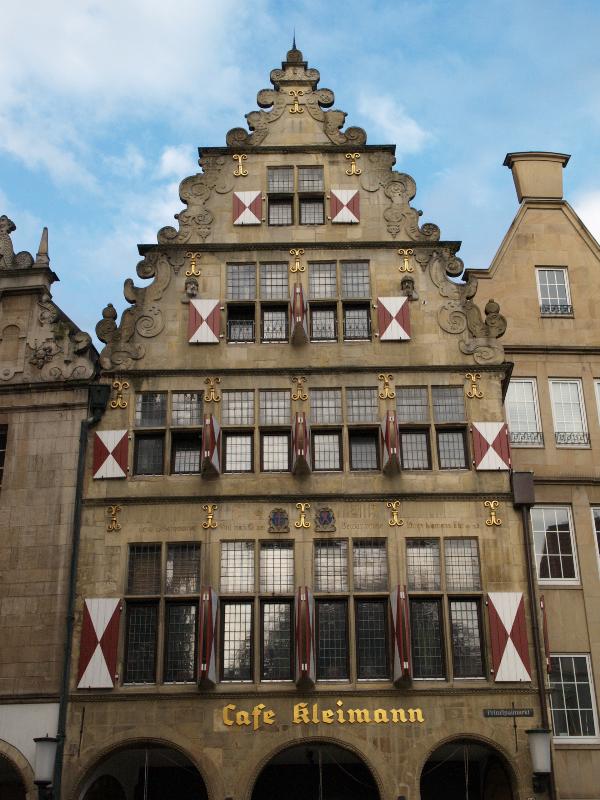 Munster, Germany: Prinzipalmarkt, Cafe Kleimann: facade