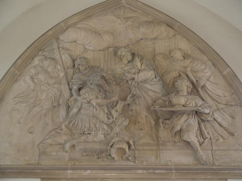 Munster, Germany: St Paul's Cathedral (St Paulus Dom): cure of St Paul (after Damascus) (from Johann Wilhelm Groeninger's workshop)