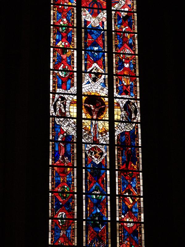 Munster, Germany: Liebfrauen-Uberwasser: Crucifixion (1975, Valentin Peter Feuerstein)