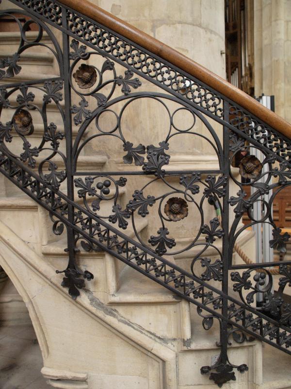 Munster, Germany: St Lamberti: pulpit stair rail