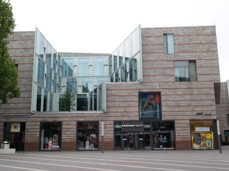 Munster, Germany: Stubbengasse: shops and hotel (2007-2009, architects Prof. Ernst Kasper and Matthias Fritzen)