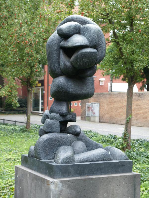 Munster, Germany: Maria-Euthymia-Platz: Der Aufstieg (Ascension) (1929, Otto Freundlich)