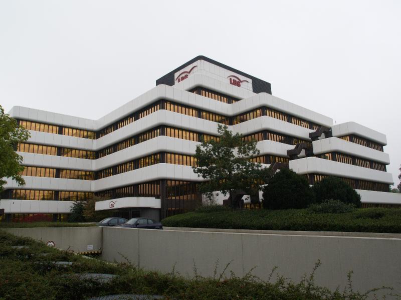 Munster, Germany: Himmelreichallee, LBS Westdeutsche Landesbausparkasse: view (1969-1975, Harald Deilmann)