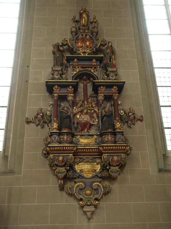 Munster, Germany: Liebfrauen-Uberwasser: monument to Ehepares Hausmann (1626, workshop of Gerhard Groeninger)