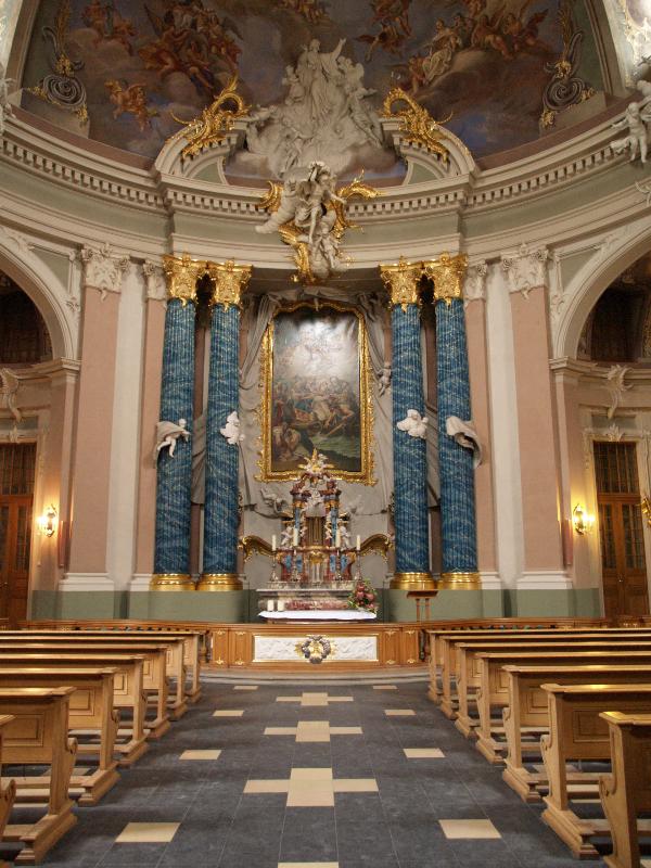 Munster, Germany: Clemenskirche: interior (1745-1753, architect Johann Conrad Schlaun)