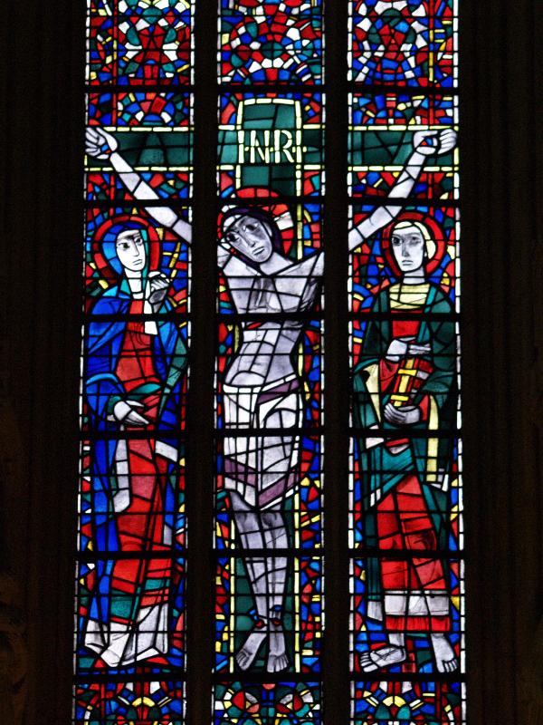 Munster, Germany: St Lamberti: Crucifixion (1949-1950, Paul von der Forst and company Victor von der Forst)
