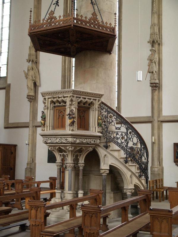 Munster, Germany: St Lamberti: pulpit