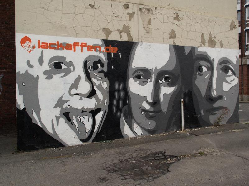 Munster, Germany: Tibusstrasse: Albert Einstein, Annette von Droste-Hu:lshoff, Johann Wolfgang von Goethe (lackaffen.de)
