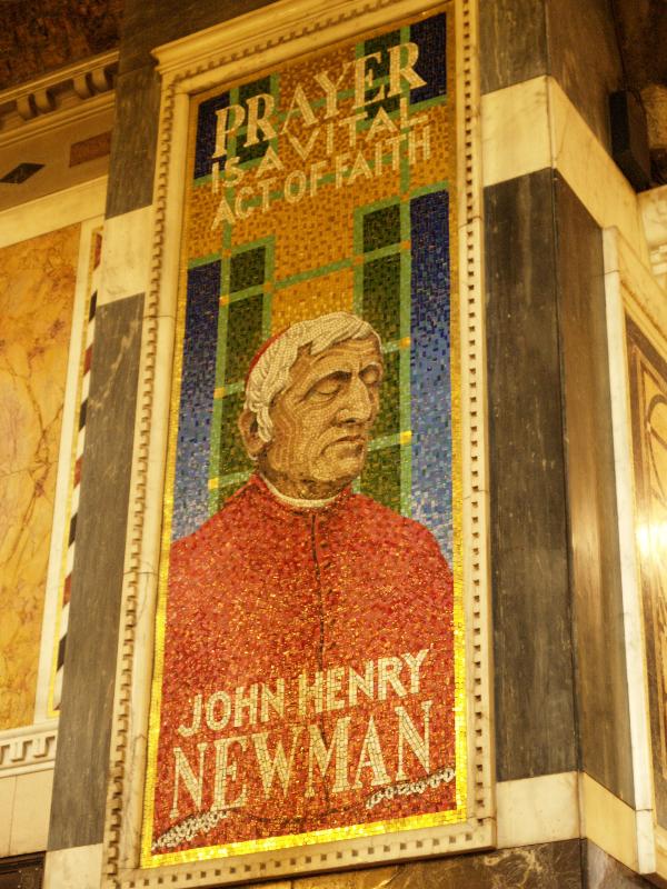 London, England: Westminster Cathedral: John Henry Newman (2010, Tom Phillips)