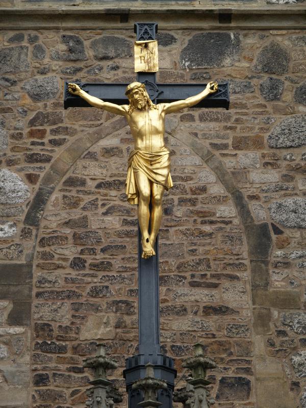 Brno, Czech Republic: Katedrala sv. Petra a Pavla (Cathedral of St Peter and St Paul): Crucifixion