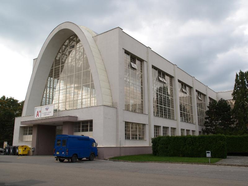 Brno, Czech Republic: BVV Veletrhy Brno (BVV Trade Fairs Brno), Pavilion A: view (1927-1928, architects Josef Kalous, Jaroslav Valenta)
