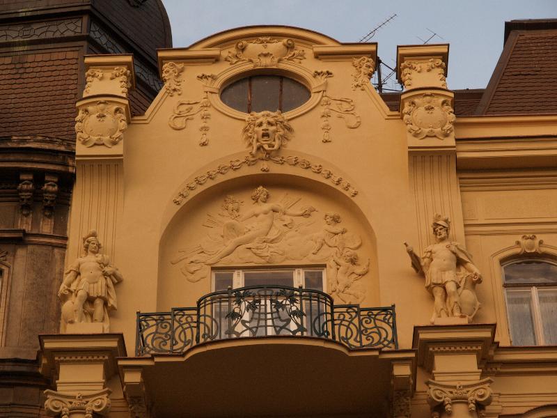 Brno, Czech Republic: Veveri 537/56: facade