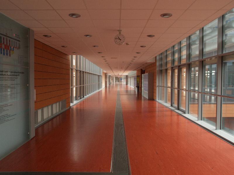 Brno, Czech Republic: Masarykova univerzita (Masaryk University): long hallway (2005-2010)