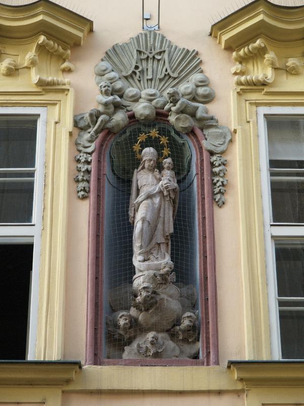 Brno, Czech Republic: Postovska 70/2: Mother and Child