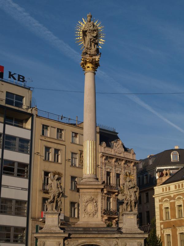 Brno, Czech Republic: Namesti Svobody (Freedom Square), Morovy sloup (Pillar of the Plague): view (1679, Jan Krtitel Erna)