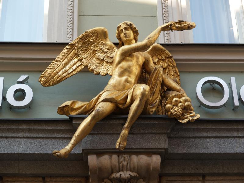 Prague, Czech Republic: Celetna, Hotel Barcelo: Zlaty Andel (Golden Angel)