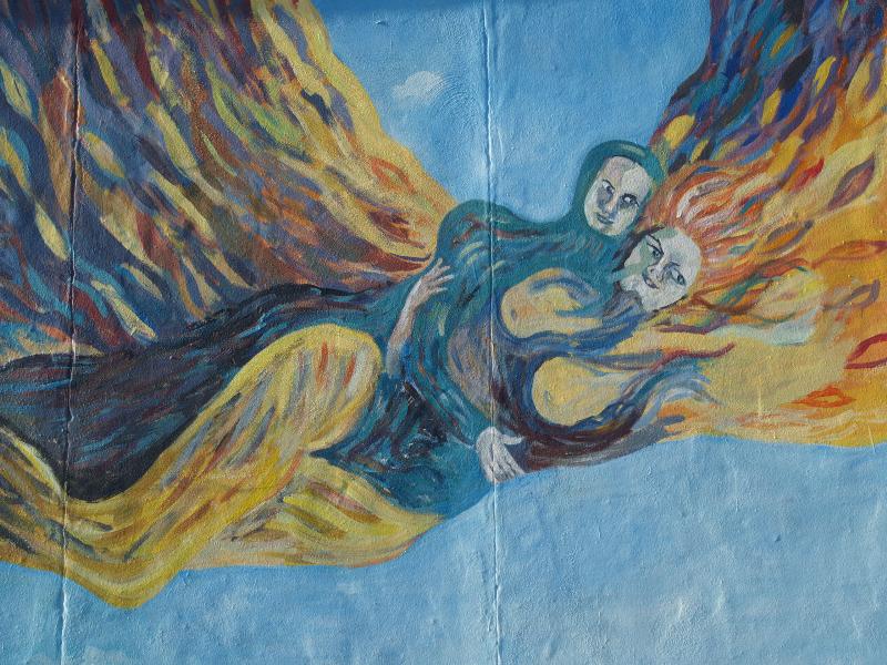 Berlin, Germany: East Side Gallery (Berlin Wall): Der Morgen (Dawn) (Dieter Wien)