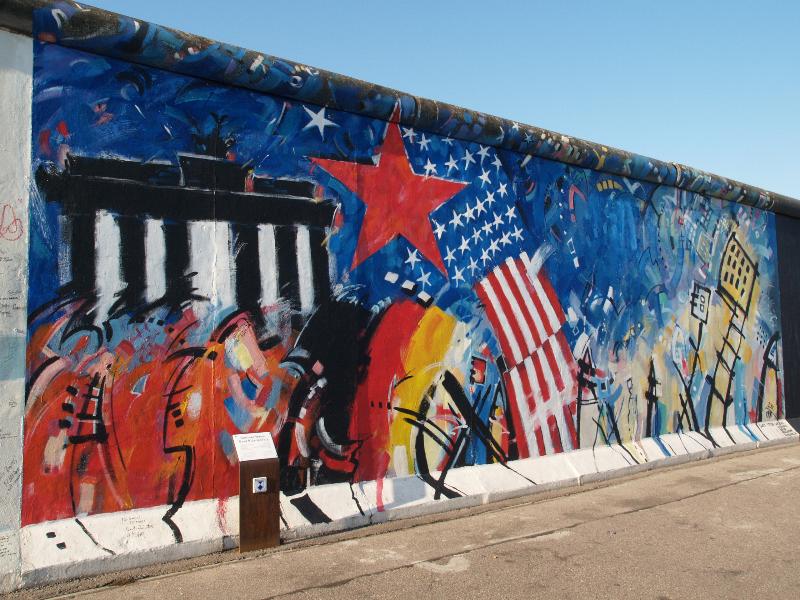 Berlin, Germany: East Side Gallery (Berlin Wall): celebration (1990/2000/2009, Peter Lorenz)